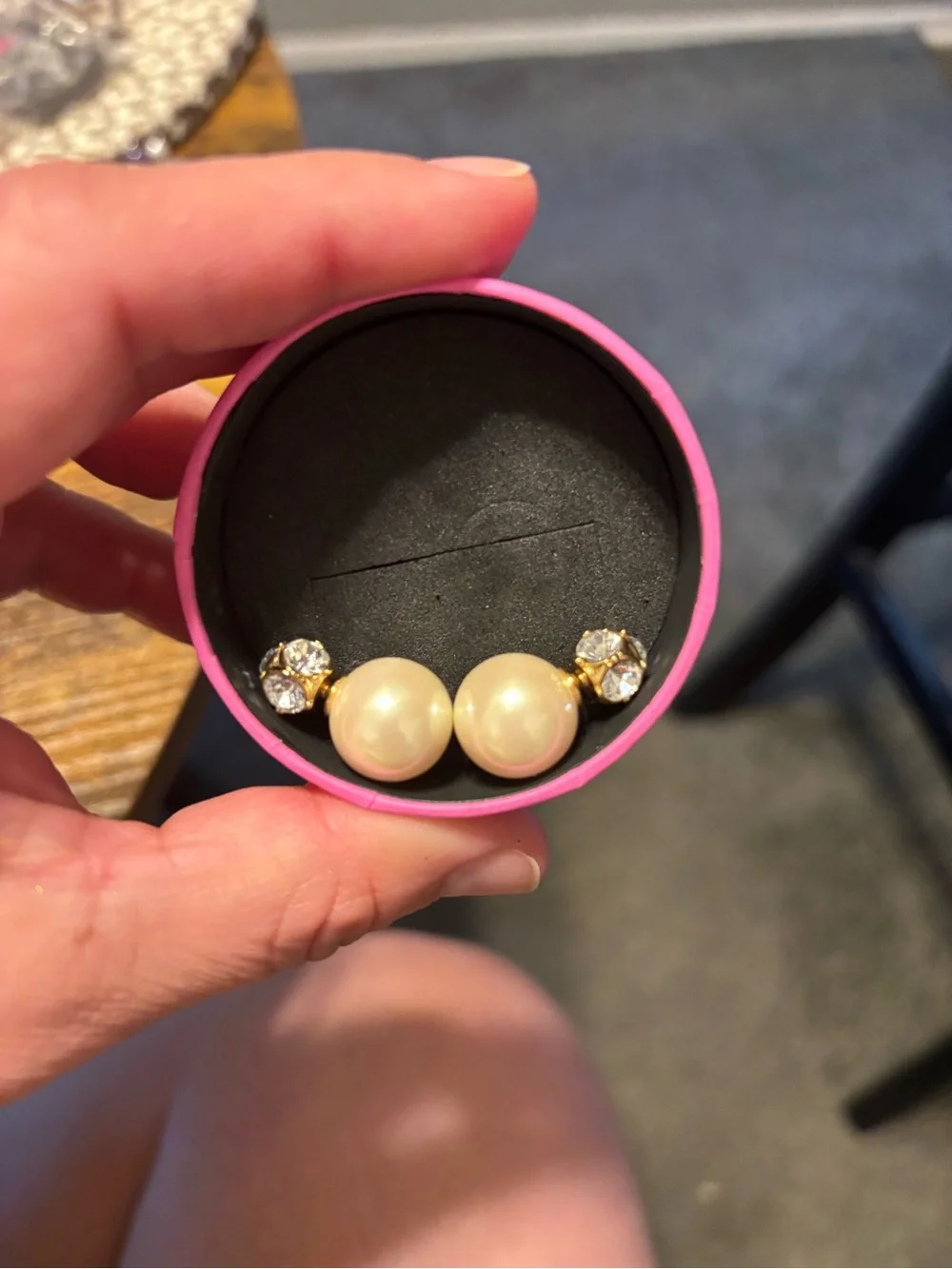Classic Pearl and Crystal Stud Earring Set - Cream and Clear